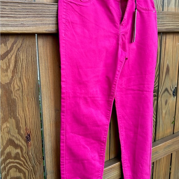 NWT D. Jeans High Waist Ankle Hot Pink Pants size 10 - Picture 6 of 8